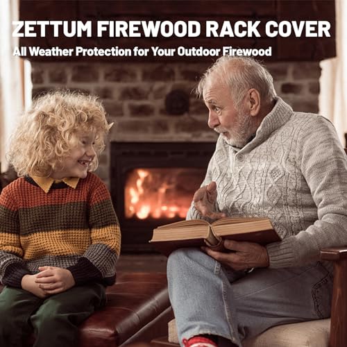 Zettum LRC-4F-BLK-EU Firewood Rack Cover 4 Feet thumb #6