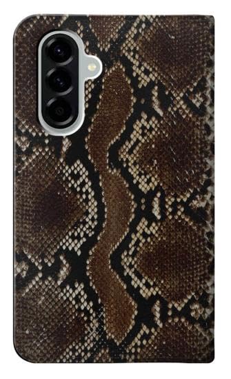 Housse cuir pour Samsung Galaxy A56 anti-choc protégeant l'écran du serpent