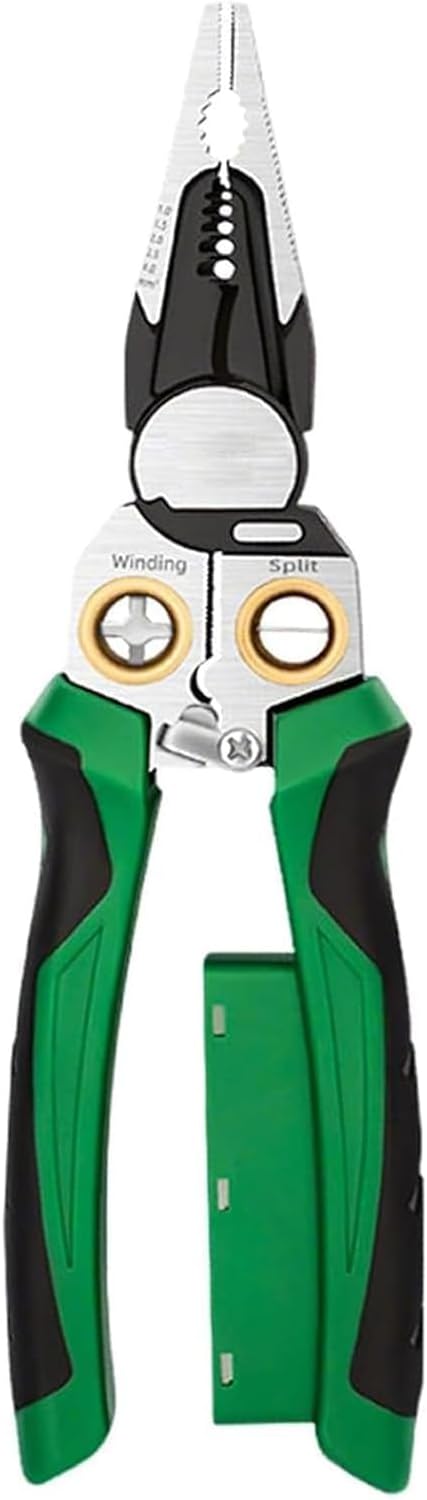 New 8 in 1 Wire Stripper with Voltage Tester, 2026 Upgrade Heavy Duty Wire Stripper Pliers, Multi-function Electric Wire Stripping Tool Electrical Pliers for Cutting and Splitting
