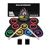 batteria mc drums [Altoparlante integrato] Il kit di batteria elettronica pieghevole ha un altoparlante integrato per offrirti un suono eccezionale e un'esperienza di gioco più realistica. Il volume del suono può essere regolato secondo le necessità e ci sono 9 livelli di volume disponibili. Inoltre, i pedali da 2 piedi sono utili per offrirti una fantastica esperienza di batteria.