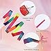 TOYMIS 4pcs Ribbons for Gymnastics, 78.7 Inch Sparkling Dance Ribbon Rainbow Ribbon Dancer Wand Streamer on a Stick for Kids Girls Artistic Dancing Training Birthday Party Favors