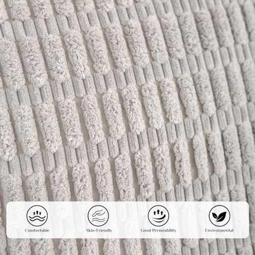 Housse de coussin pour canapé et chambre Softaker rayures douces