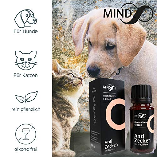 mind8 Bachblüten Globuli Beruhig Dich für Haustiere