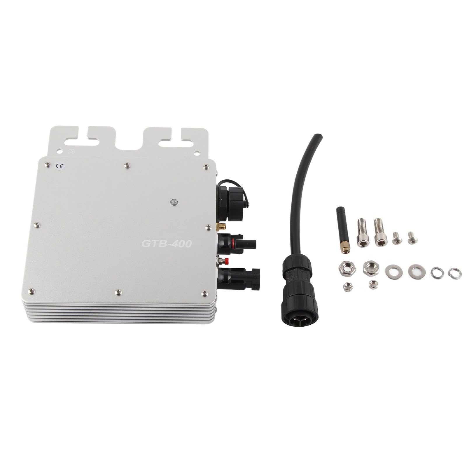 Omabeta Micro Inverter Solare con Controllo WIFI Ad Alta Efficienza da 400 W per Sistemi Energetici Domestici (Argento)