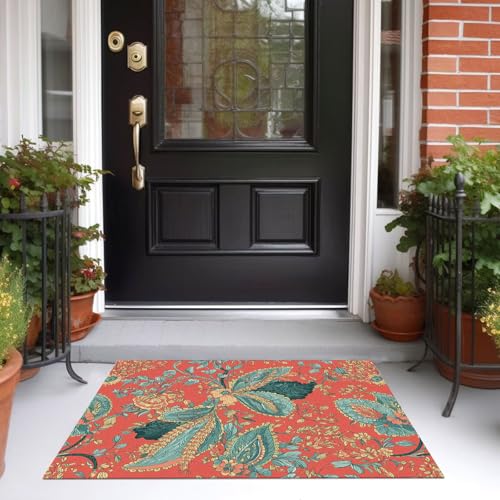 Tapis lavable en machine antidérapant rouge clair 120x180 cm - 5