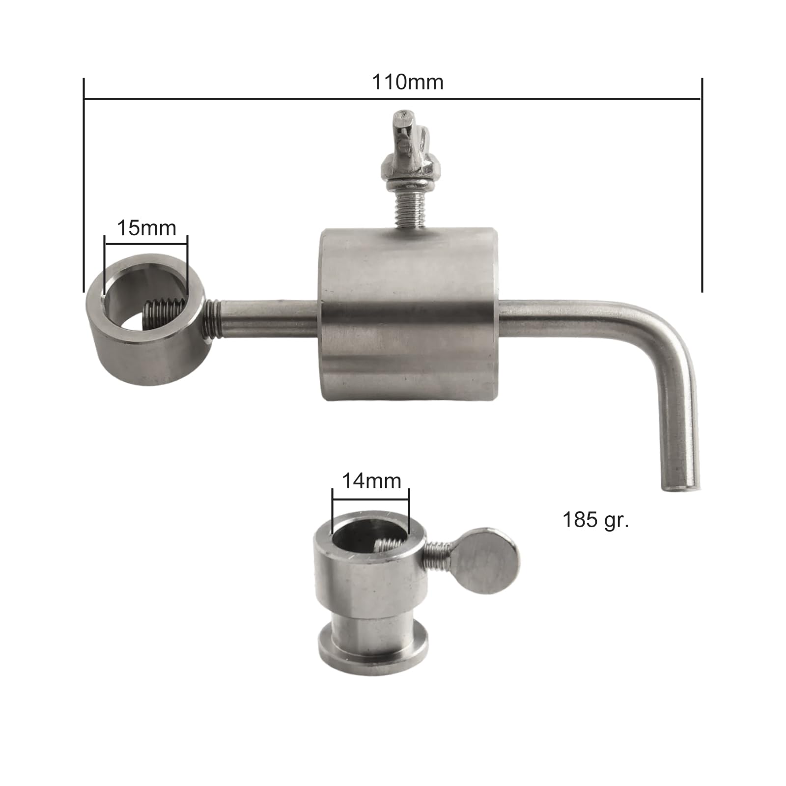 Stainless Steel Grill Rotisserie Spit Balance Accessories Kit, Grill Balance For Rotisserie Accessories Balancing Tool BBQ Oven Balance Skewer Rotisserie Rod Limiter