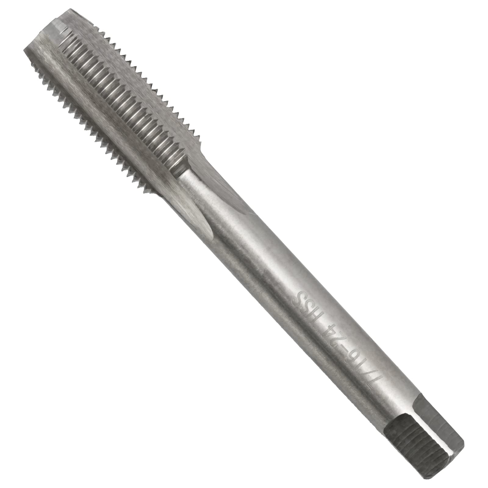 Aceteel HSS 7/16"-24 UNF Machine Tap, 7/16 x 24 UNF Right Hand Thread Tap