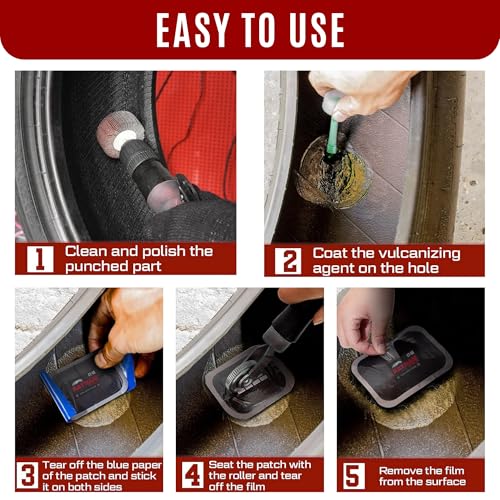 Image of Radial Tyre Repair Patch Box No.46 - Premium Heavy Duty Tyre Puncture Repair for Cars, Trucks & Buses | Strong Rubber Patch for Tubeless & Tube Tyres, Durable & Reliable Fix