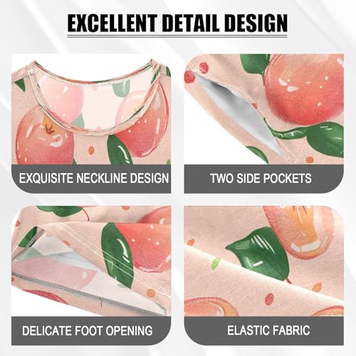 senya Short Sleeve Pajamas Sets Summer Cotton Sleepwear Pink Peach4