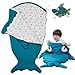 Bospyaf Saco De Dormir para Bebé Tiburón Antipatadas, Multifunción, Manta Universal De Algodón para Bebé, Ropa De Cama para Recién Nacidos (Grande),Verde