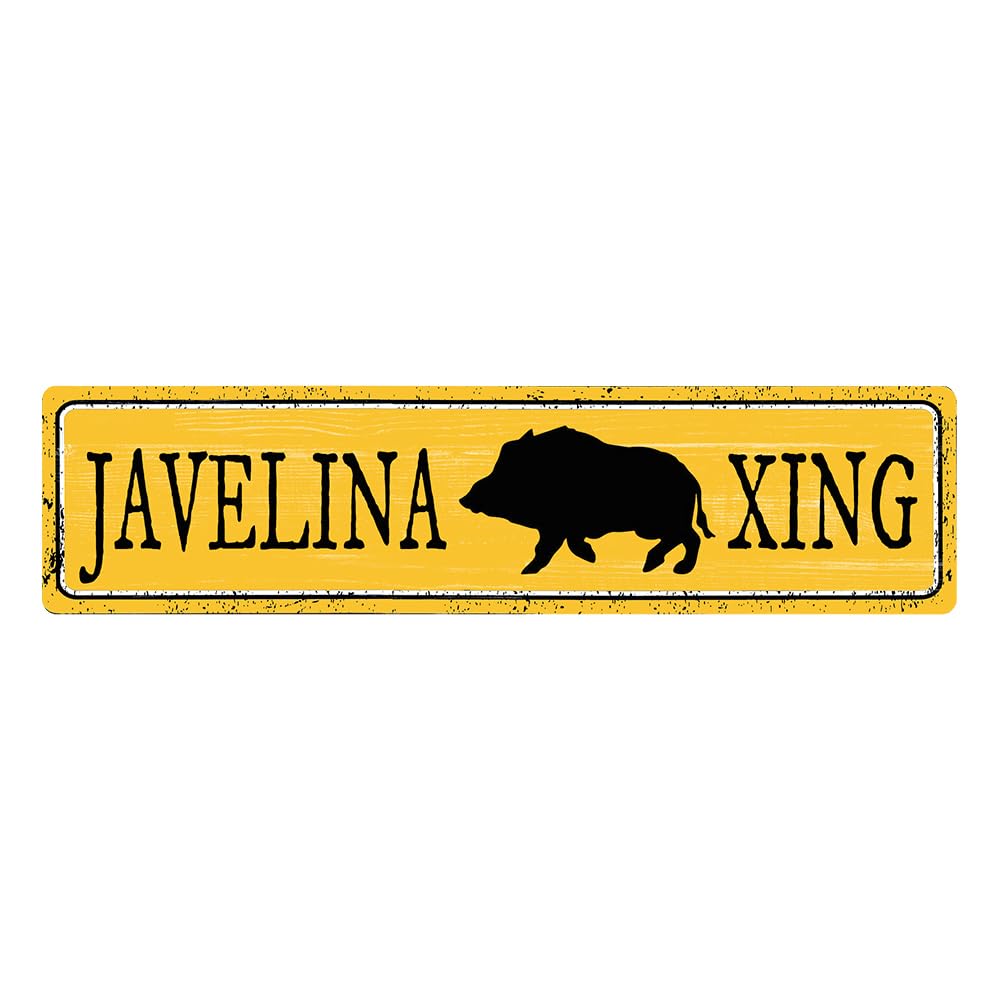Amazon.co.jp: ヴィンテージ Javelina Xing Crossing Sign、動物