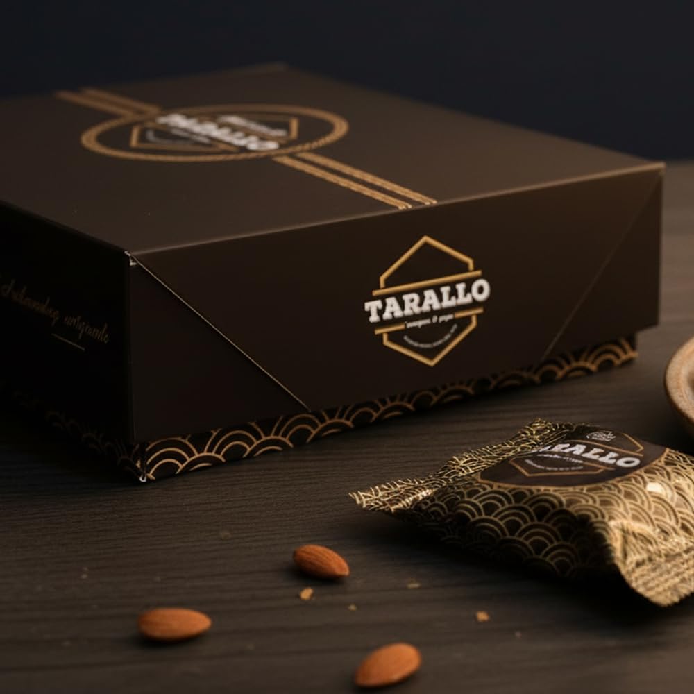 Taralli saindoux et poivre Sugna e Pepe Napolitain Extra Mandorlato 1kg Tarallo aux amandes de Naples Snack Dinner Apéritif Bière