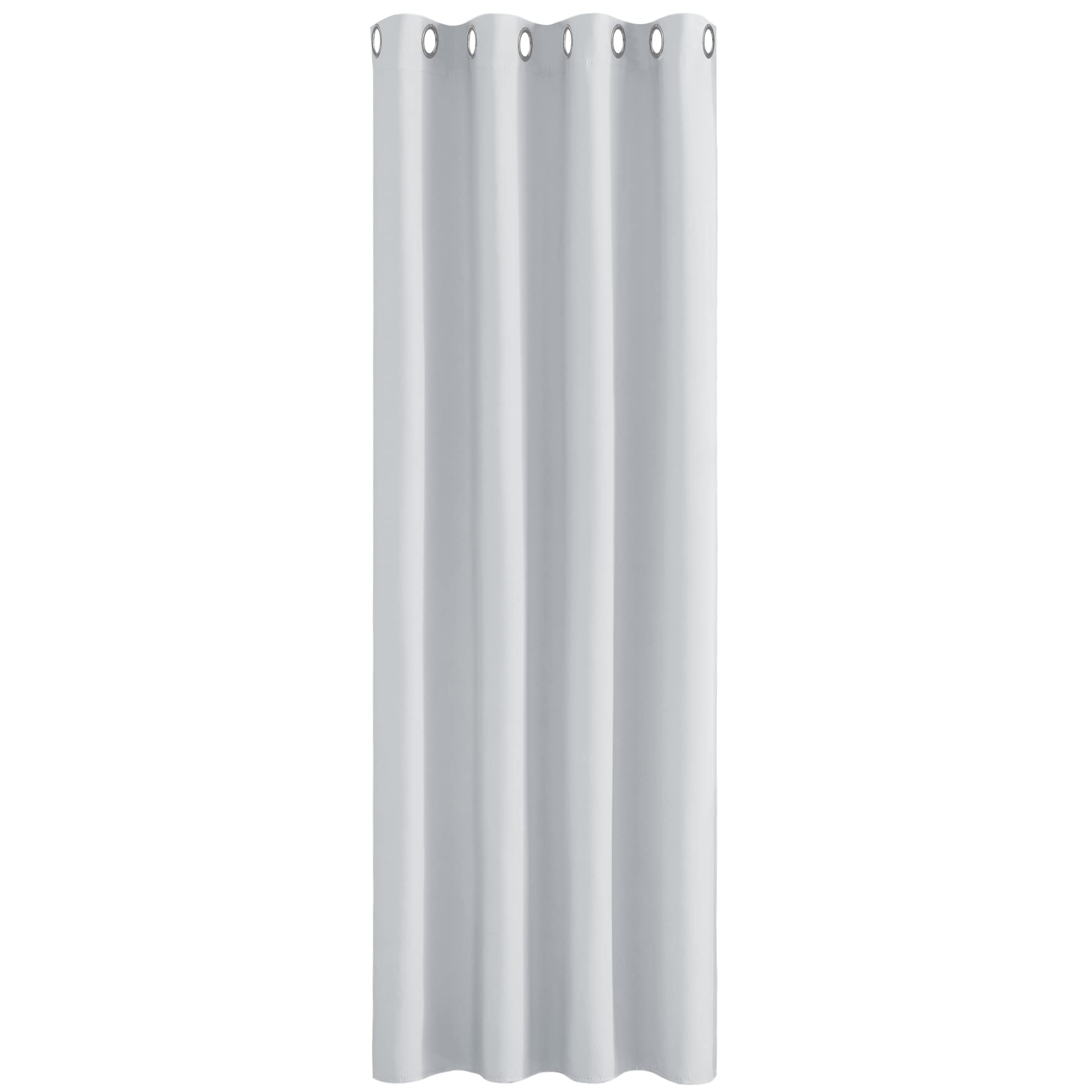 PONY DANCE Tende per Interni Tende Moderne 1 Pezzo L 140 x A 260 cm Tende Termiche Isolanti per Interni Tende per Salotto Eleganti Tende Cameretta Bimbo, Bianco Grigiastro