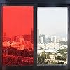 HOHOFILM Transparent Red Window Decal Film Self Adhesive Film Decorative Tint Sun Blocking Heat Control for Home&Buildings Glass,17.7"*78.7" #2