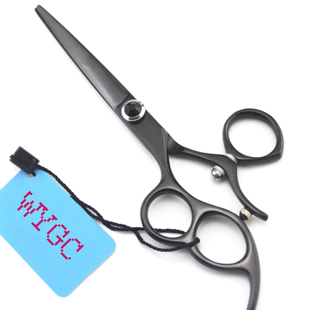 WYGC Friseurschere Für Linkshänder – 6 Zoll, Scharfe Klinge, Für Haare & Bart, Inkl. Tasche