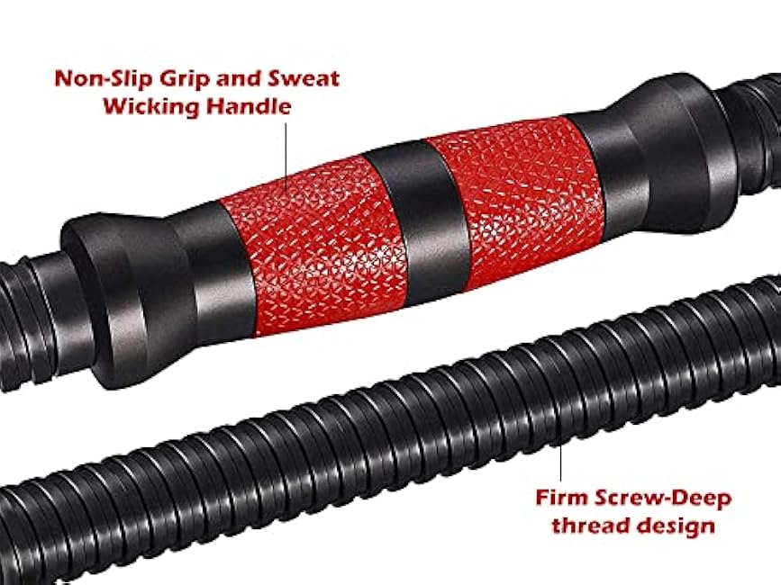 2021 Adjustable Dumbbells Set Weight to 88Lbs / 110Lbs, Free Weight with Connecting Rod Used As Barbell, Ab Roller for Home Gym Work Out Training Fitness Equipment All-Purpose