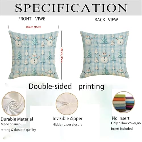 Housse coussin 60x60cm imperméable double face avec fermeture éclair invisible