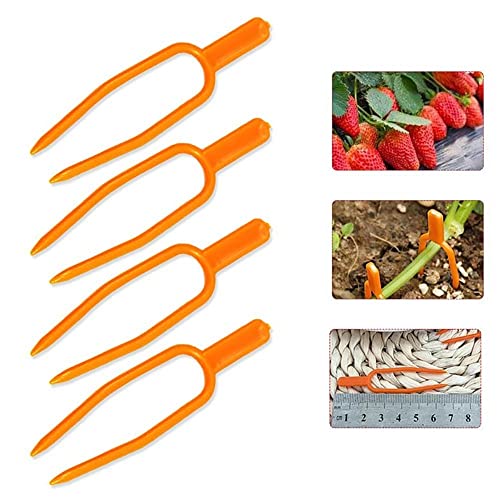200 peças de clipes de suporte de plantas de jardim de plástico para fixação de videiras, suporte de