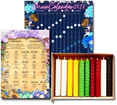 10 Beeswax Candles | Hand-Rolled | Chime | Spells | Taper (Yule)