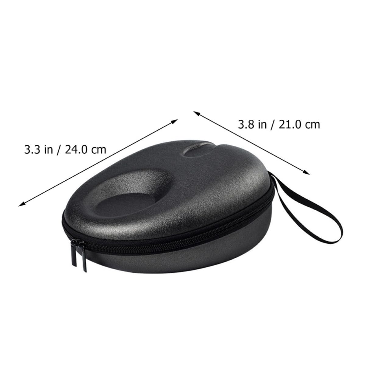 Estuche para Auriculares con Doble Cierre y Estructura de poliéster, diseño Compacto para protección contra Golpes y Uso en Exteriores