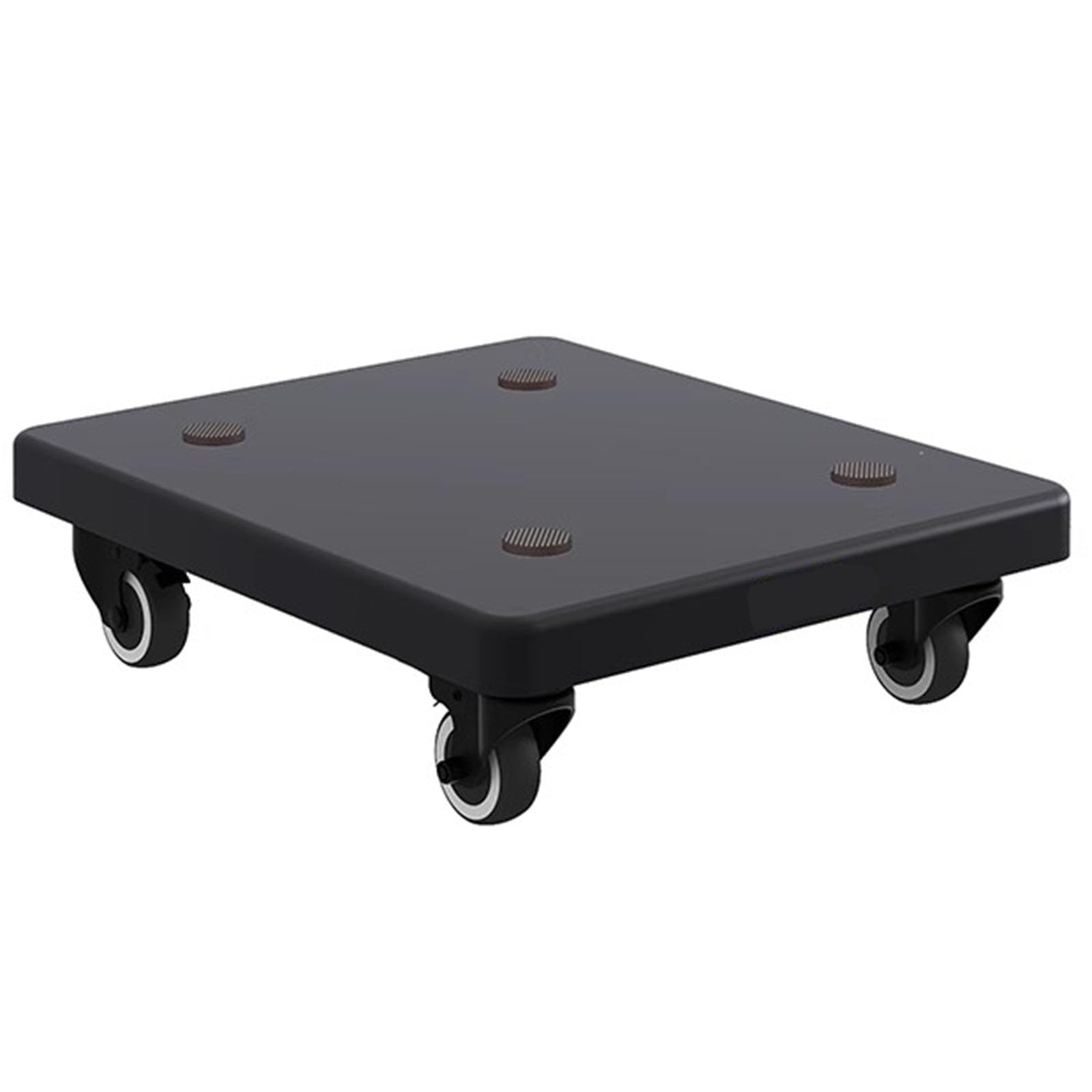 SFKLYU Supporto per Altoparlante da Pavimento, Stabilizzatore, Base, Piedini di Isolamento per Altoparlante, Staffe/Vassoio per Altoparlante, Bloccabili con Ruote Universali,A,25 * 35CM
