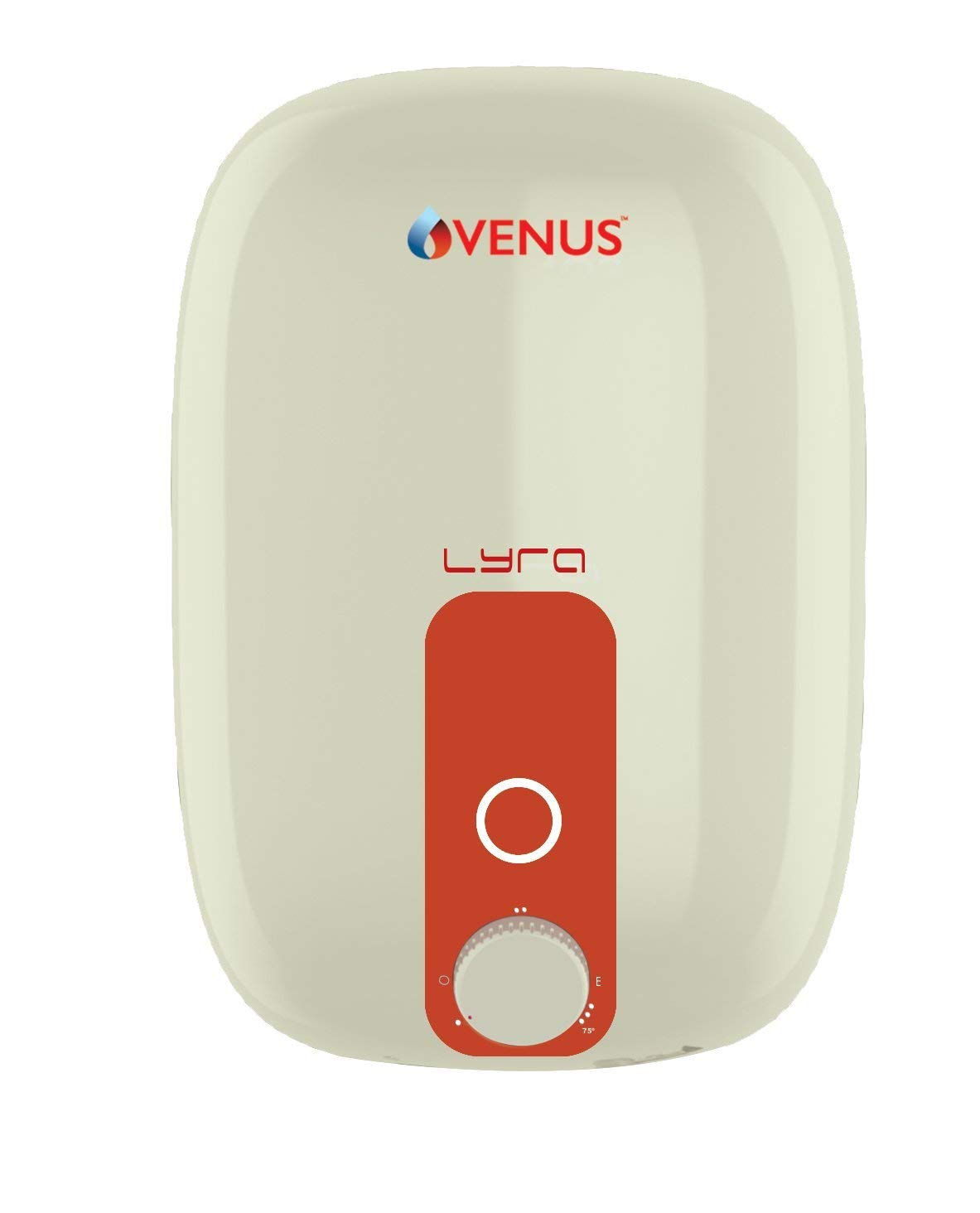 Venus Lyra 25R 2000-Watt Water Heater (Ivory/Orange, BEE Star Rating – 5 Stars) Porcelain Enamel Glass Lined Tank | Guarantee – 7 years on Inner Tank. Venus Lyra 25R 2000-Watt Water Heater (Ivory/Orange, BEE Star Rating – 5 Stars) Porcelain Enamel Glass Lined Tank | Guarantee – 7 years on Inner Tank.