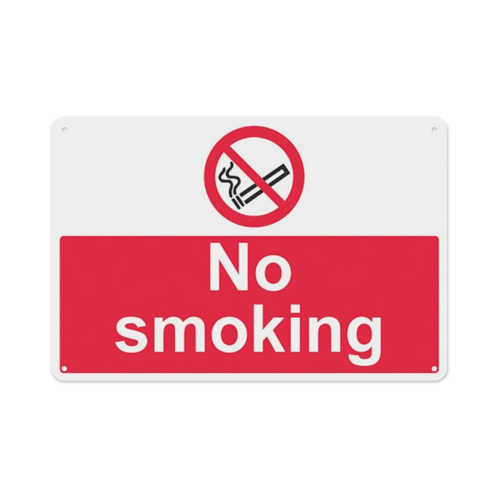 peiyeety No Smoking Aluminum Tin Warning Signs For Home Outdoor Garden 8X12 Inches