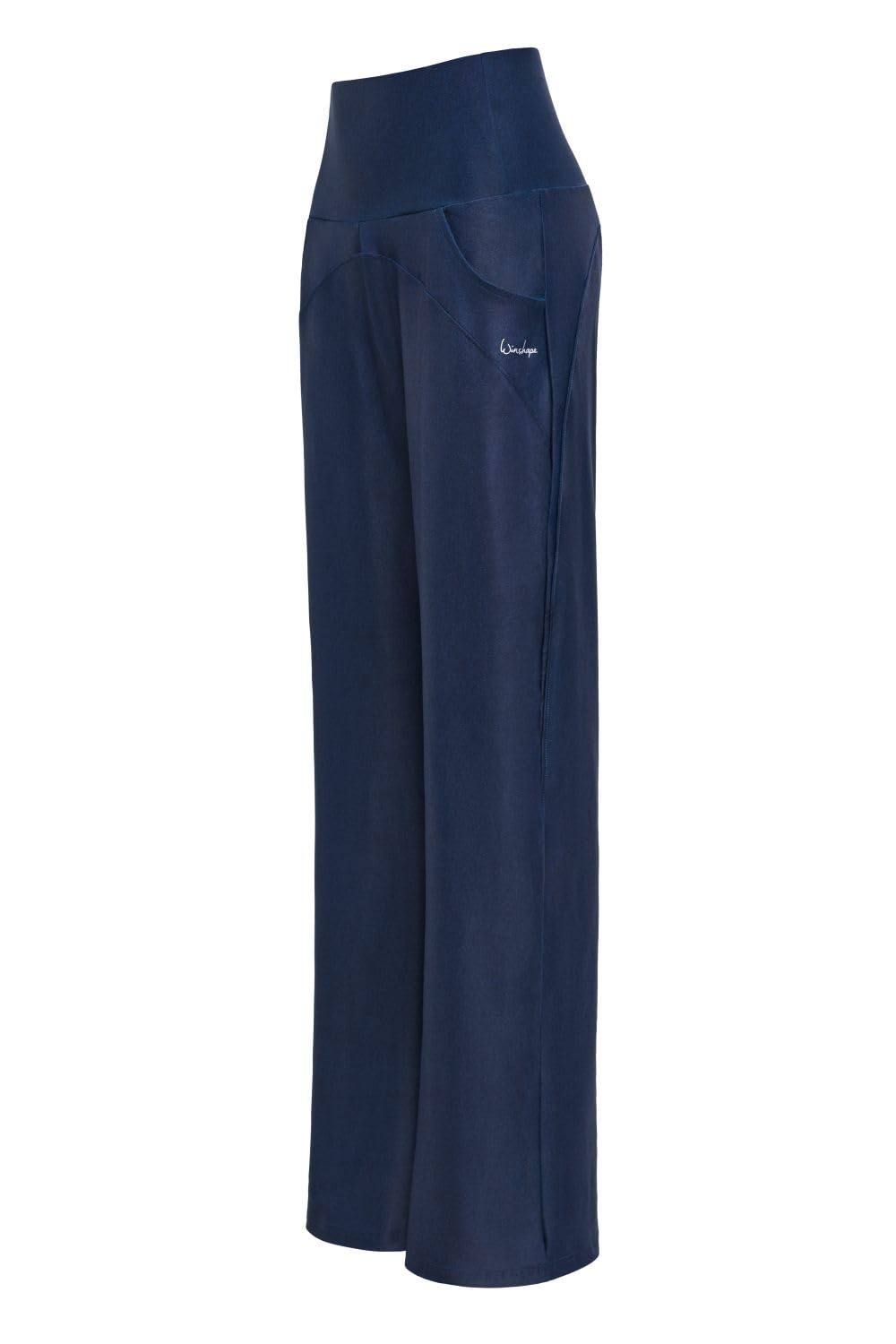 WINSHAPE Damen Trainingshose Functional Comfort Wide Leg Pants Cul105c “high Waist” im Jeans Print