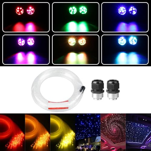 Image of Twinkle Starlight Headliner Light,16W 500pcs 6.5ft LED Star Ceiling Fiber Optic Light Kit APP /Remote Control for Car /Home /Party