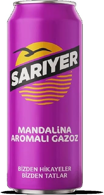 Sar yer Mandalina Aromal  Gazoz Kutu 330 ml