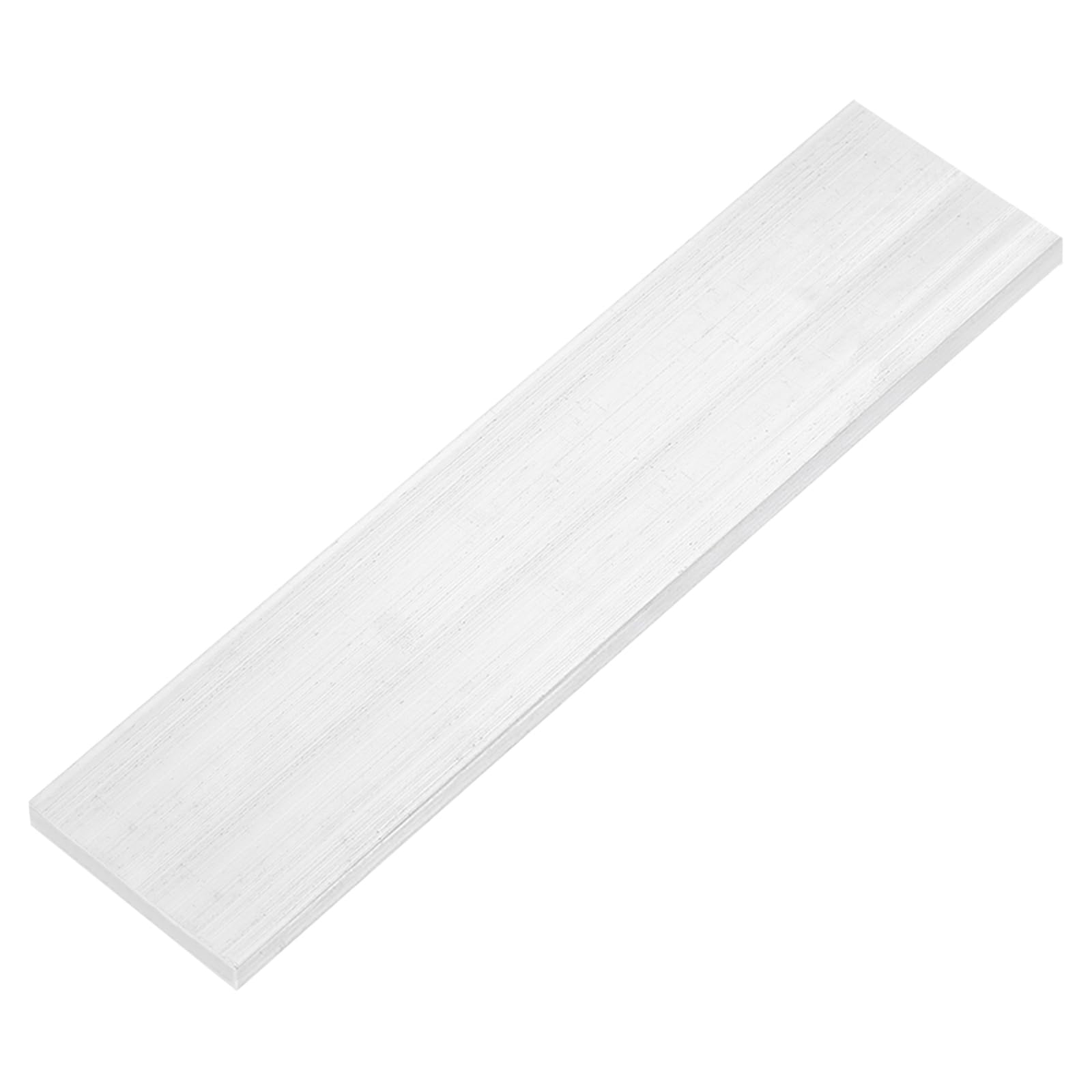 QUARKZMAN Barre Plate en Aluminium Carrée, Épaisseur de 3/8", Largeur de 2-5/32", Longueur de 12", Plaque en Aluminium 6063, Stock de 10 X 55 X 305 mm