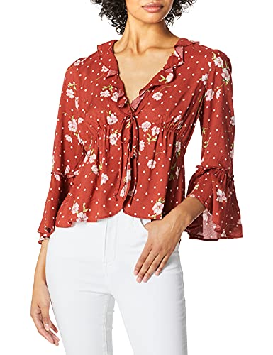 Show Me Your Mumu Women's Hayley Top, Dotcha Love me Drape, Large
