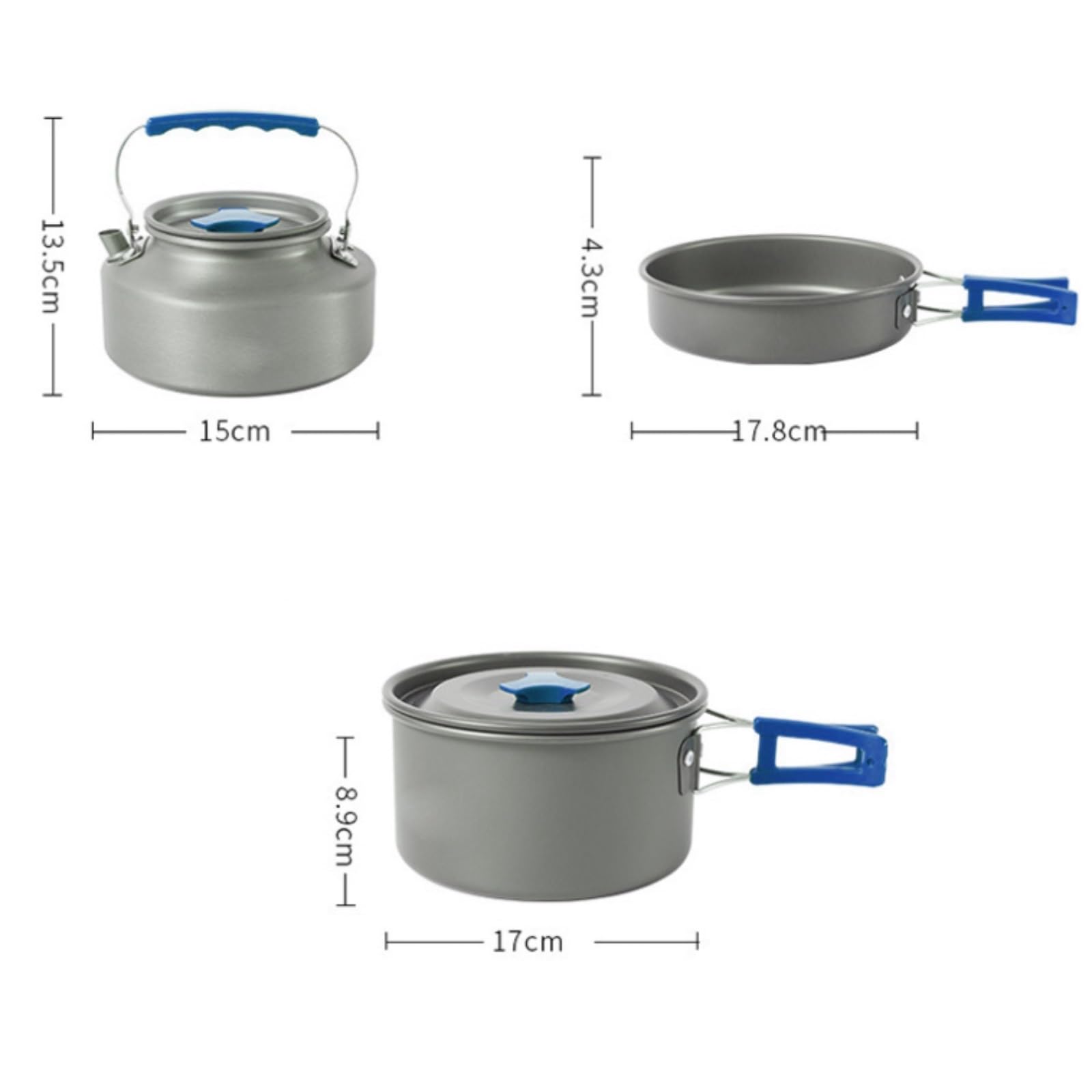 Popote Camping Extérieure Ensemble De Casseroles D'extérieur, Combinaison De Théière Et Théière, Pêche en Plein Air, Ustensiles De Cuisine De Camping Popote Bivouac
