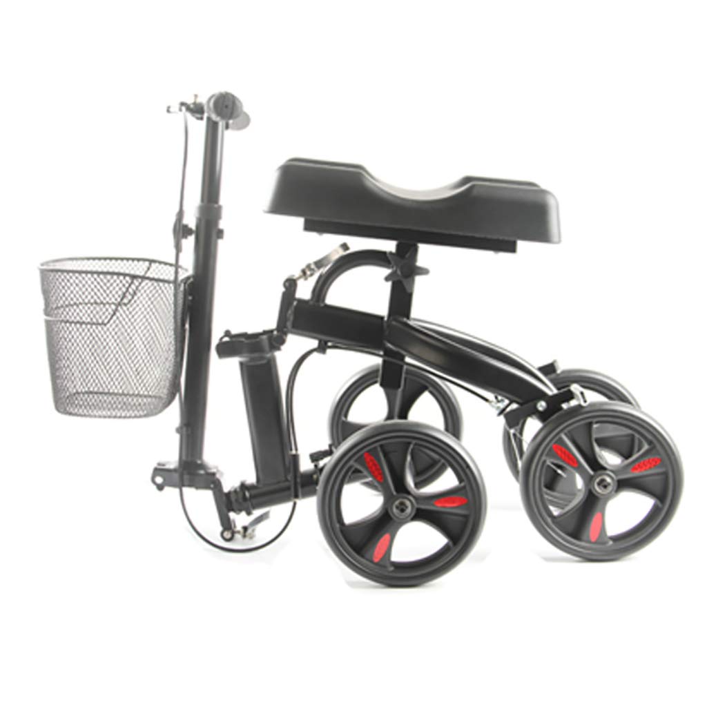 Amazon.co.jp: 折りたたみ式膝スクーター松葉杖、高さ調節可能な