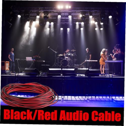 Cable de altavoz doble núcleo de cobre estañado BESPORTBLE para la transmisión de audio estable 6