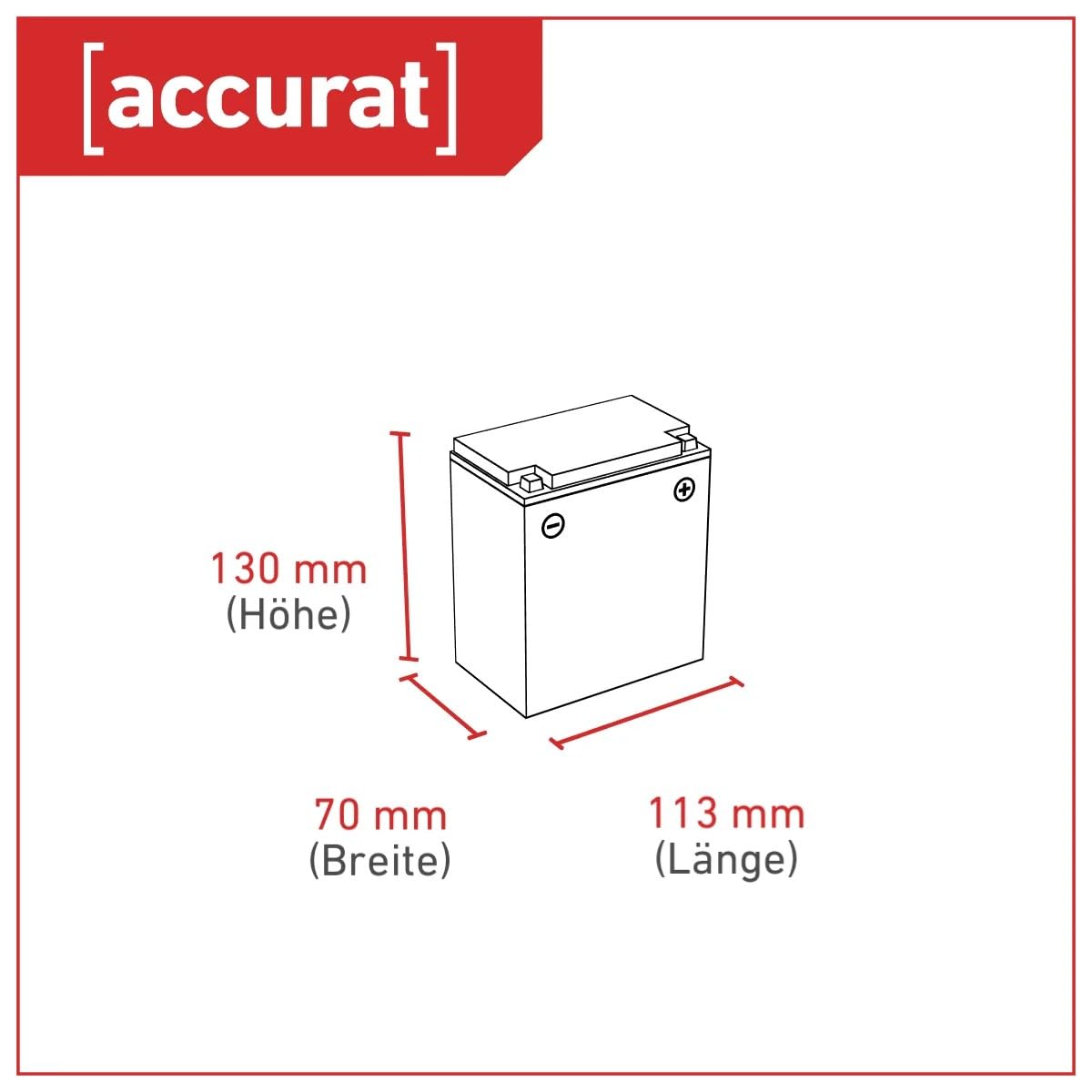 Accurat Sport Na+ NaCRX7L Natrium Motorrad-Batterie YTX7L-BS/DIN 50614 4,5Ah 12V 110A Ionen Akku – Hohe Startleistung & Kaltstart bis -20°C, Wartungsfrei, Schnellladefähig, Leicht & Langlebig