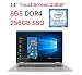 2019 Flagship Lenovo Flex 6 Covertible 2 in 1 Laptop 14" FHD Touchscreen | Intel Core i5-8250u Processor | 8GB RAM | 256GB SSD | Backlit Keyboard-Windows 10