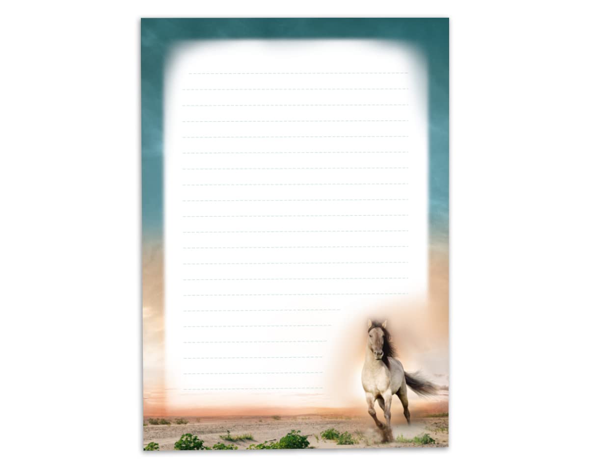 Stationery Set Letter Pad With Envelopes For Children Horses - View #9