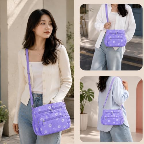 Image of MOCA Womens Nylon Crossbody Sling Bag for Women - Lightweight, Durable, Stylish Shoulder Bag for Teens, Women Office, Travel & Everyday Use