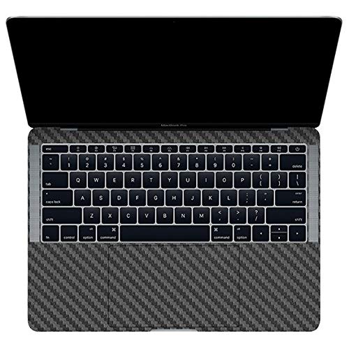 Adesivo Fibra Carbono Cinza Macbook Pro 13 2016-2017 A1708 Sem o Touch bar