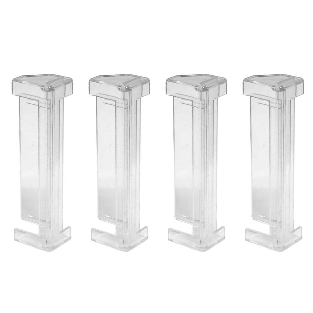 Vertical Blind Clear Valance Corners Qty 4 Corner End Pieces (Won't Crack - Won't Discolor). Fits Most Vertical Blinds