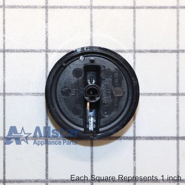 WP7733P526-60 Range Black Burner Control Knob