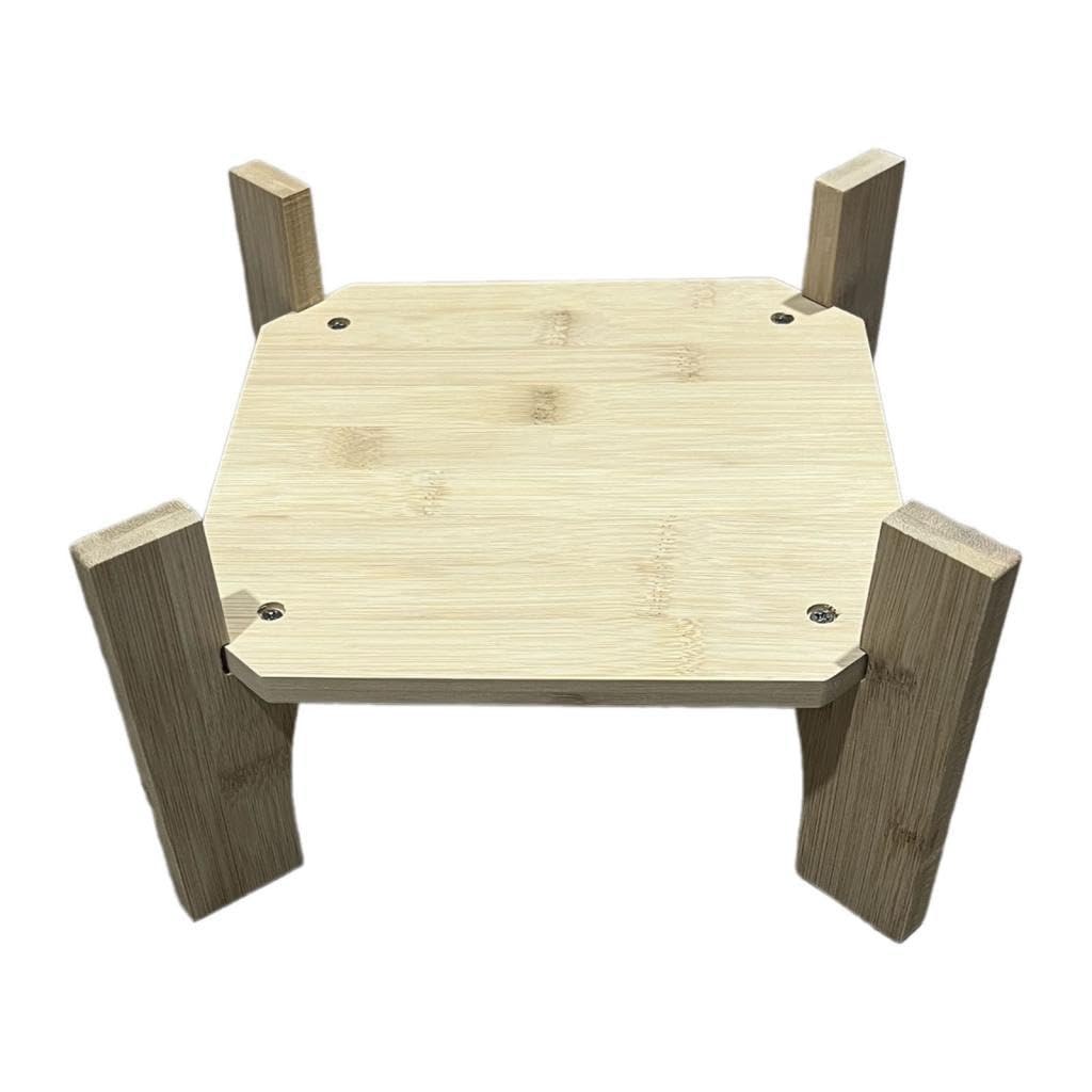 Socle pour vase à fleurs en bois robuste et dessous de carafe