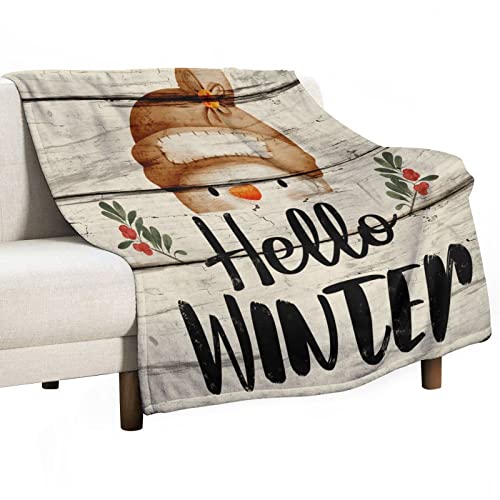 Couverture bonhomme de neige parfaite comme décoration de vacances