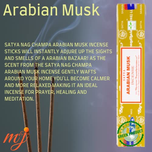 Original Satya Nag Champa Arabian Musk Incense Sticks - Image 2