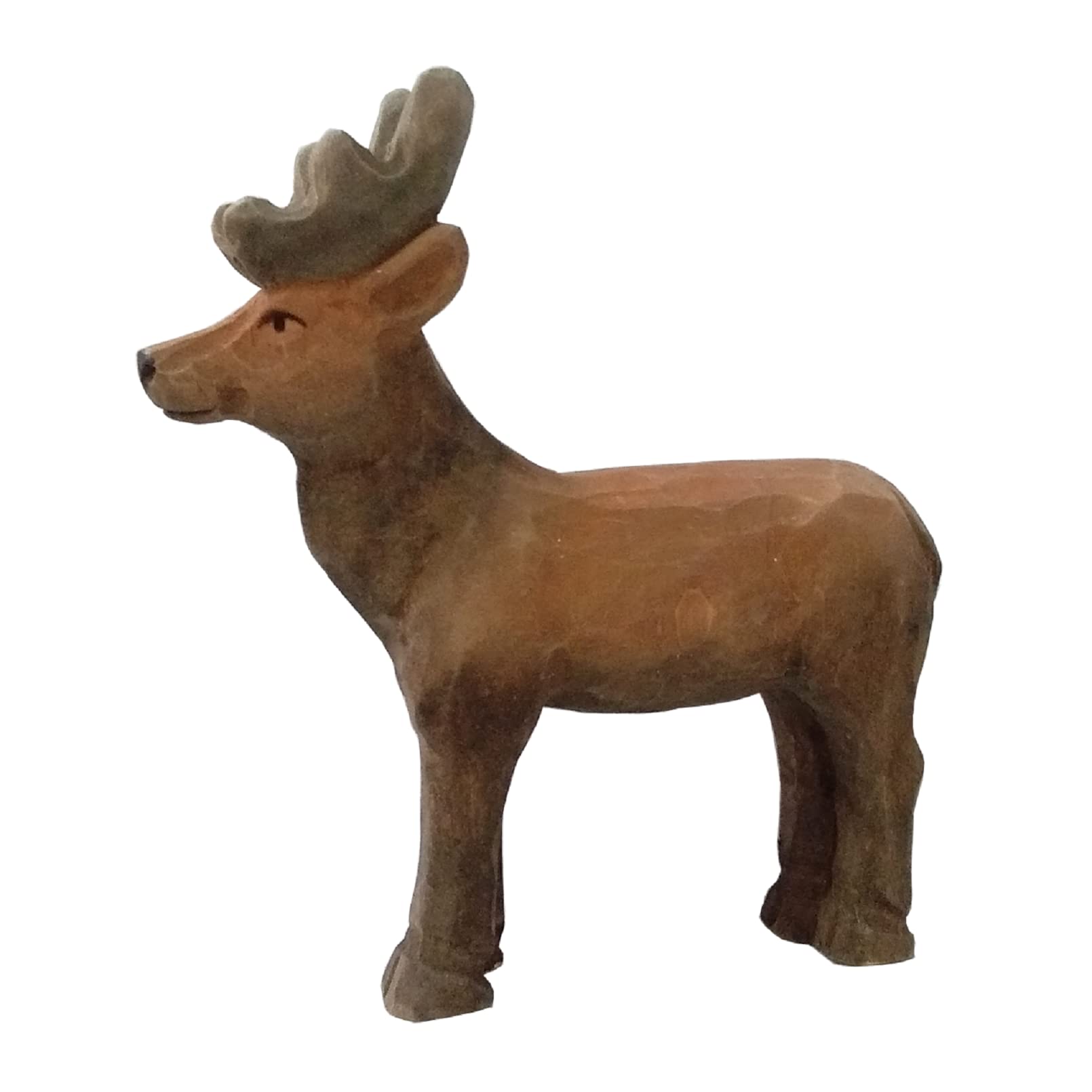 Figurine Cerf Wudimals jouet d'éveil en bois peint à la main