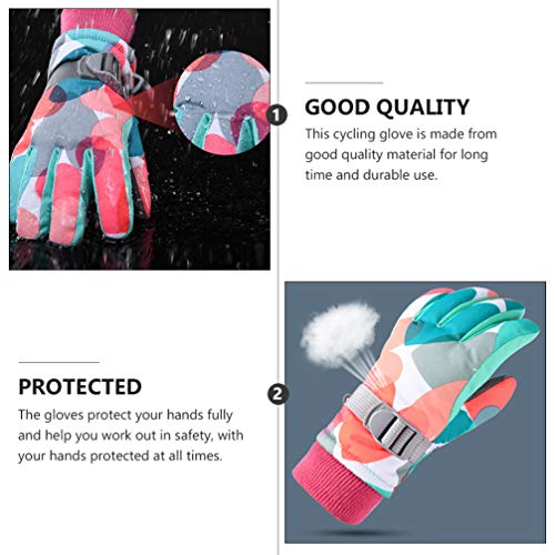 CLISPEED Luvas de Inverno CrianÃ§as Luvas de Esqui Na Neve Luvas ImpermeÃ¡veis â€‹â€‹Luvas TÃ©rmicas