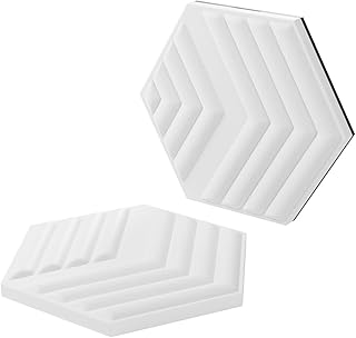 Elgato Wave Panels Starter Set (Wit) - 6 akoestische bekledingspanelen, schuim met twee dichtheden, zelf ontwikkelde EasyC...