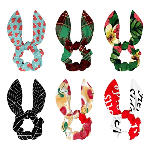 Chouchous en satin de qualité supérieure avec ruban et oreilles de lapin