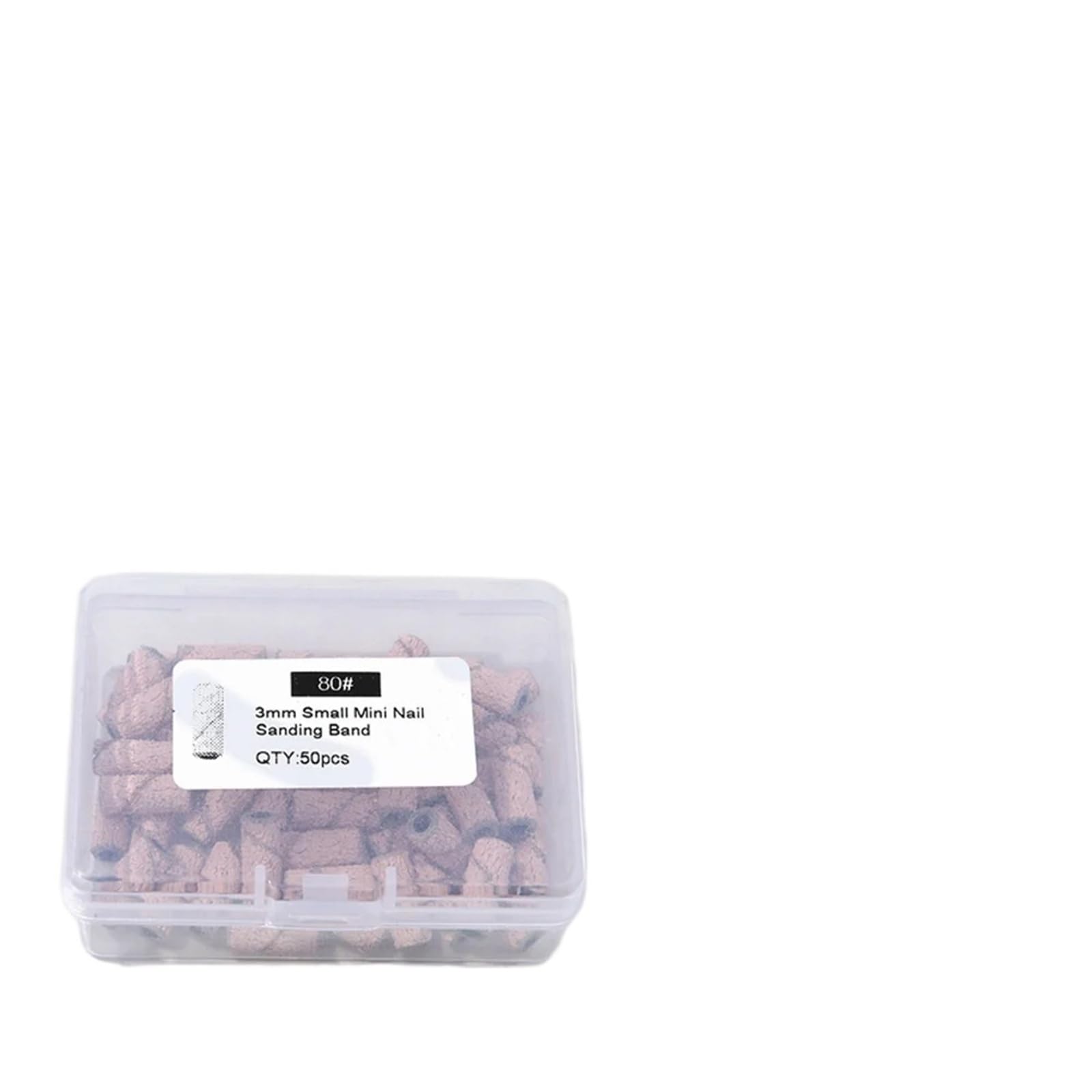 Fresas Torno Para UñAs Herramienta de manicura pulido Gel accesorio lima uñas eléctrica grano para Manicura(80 (only sandband))